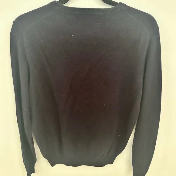 Lingua Franca Women's Black Sweater with Pink Embroidery - Picture 8 of 8